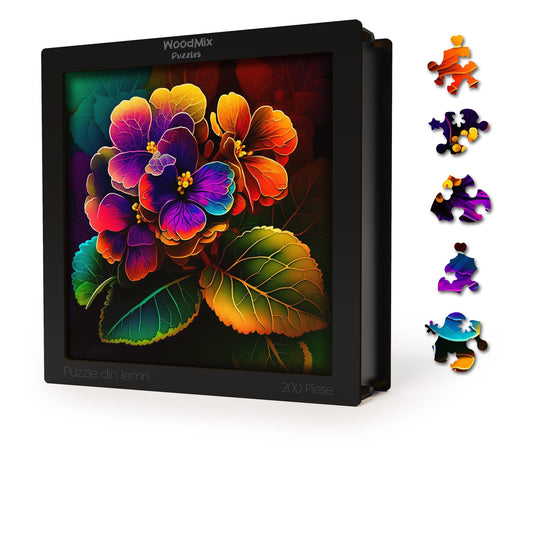 Puzzle cu Flori - African Violet - 200 piese - 30 x 30 cm