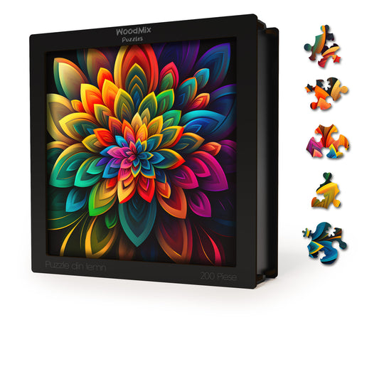 Puzzle cu Flori - American Lotus - 200 piese - 30 x 30 cm