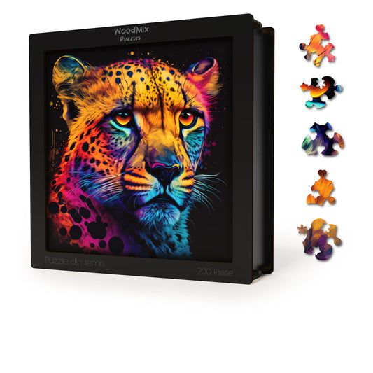 Puzzle cu Animale - Ghepard - 200 piese - 30 x 30 cm