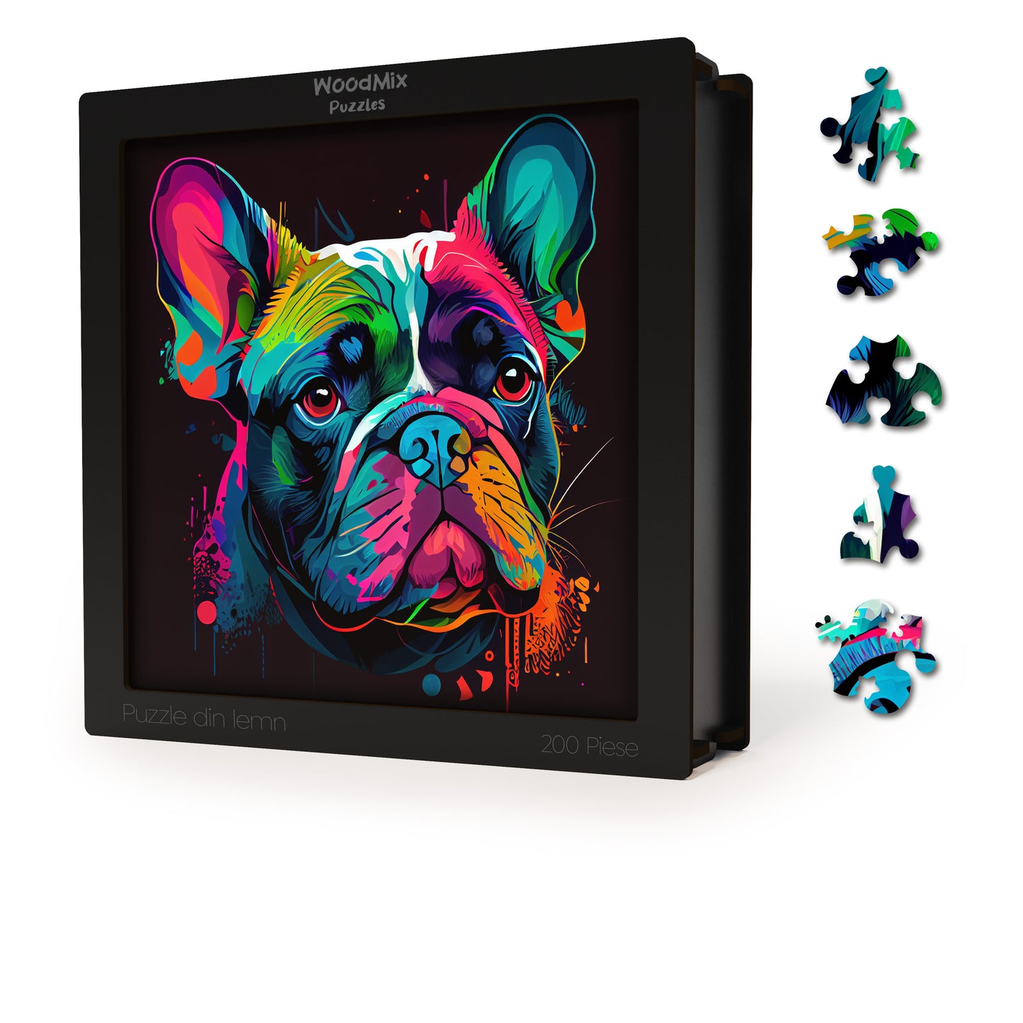 Puzzle cu Animale - Caini - French Bulldog 1