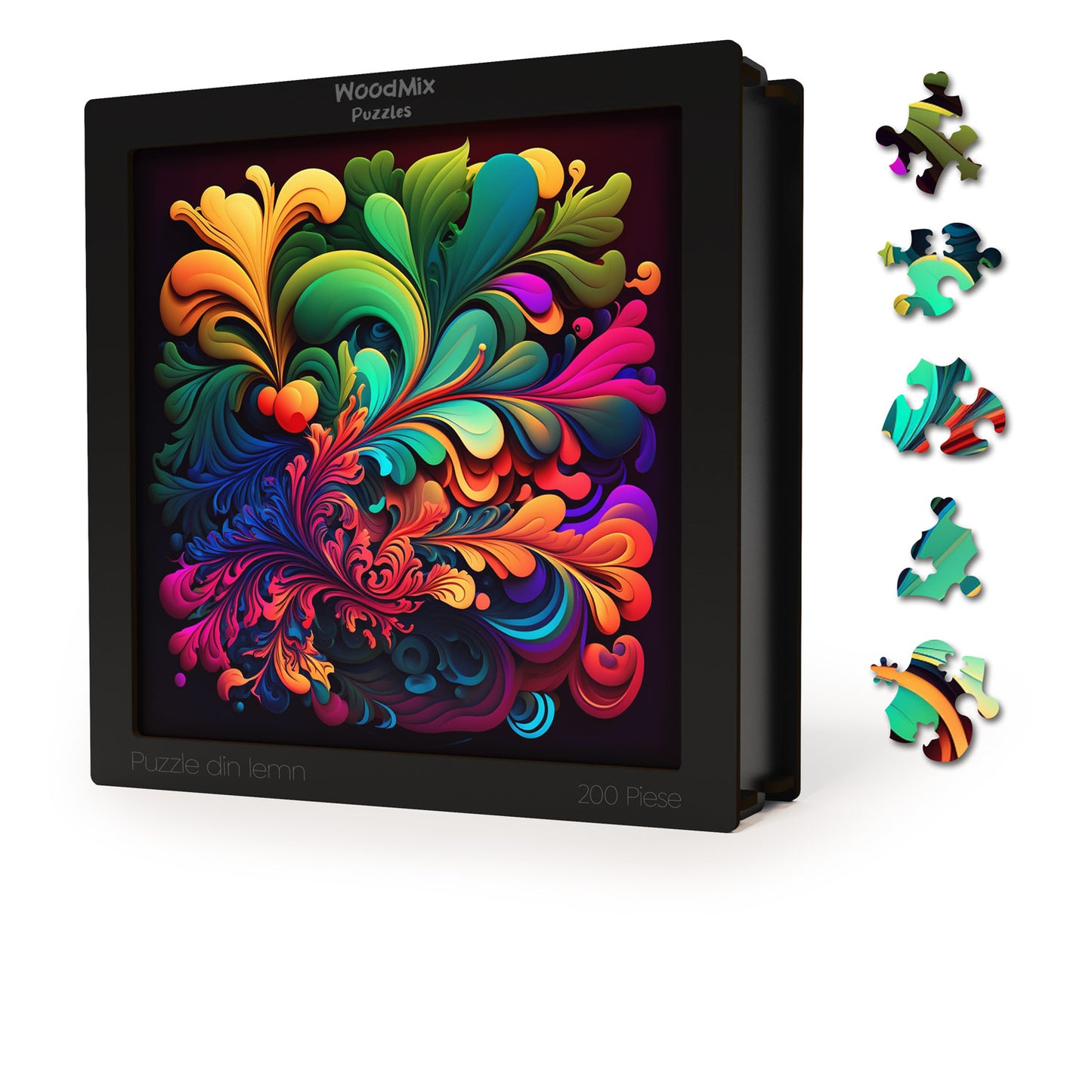 Puzzle Abstract - Floral Madness - 200 piese - 30 x 30 cm