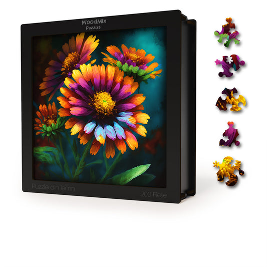 Puzzle cu Flori - Great Blanket Flower - 200 piese - 30 x 30 cm
