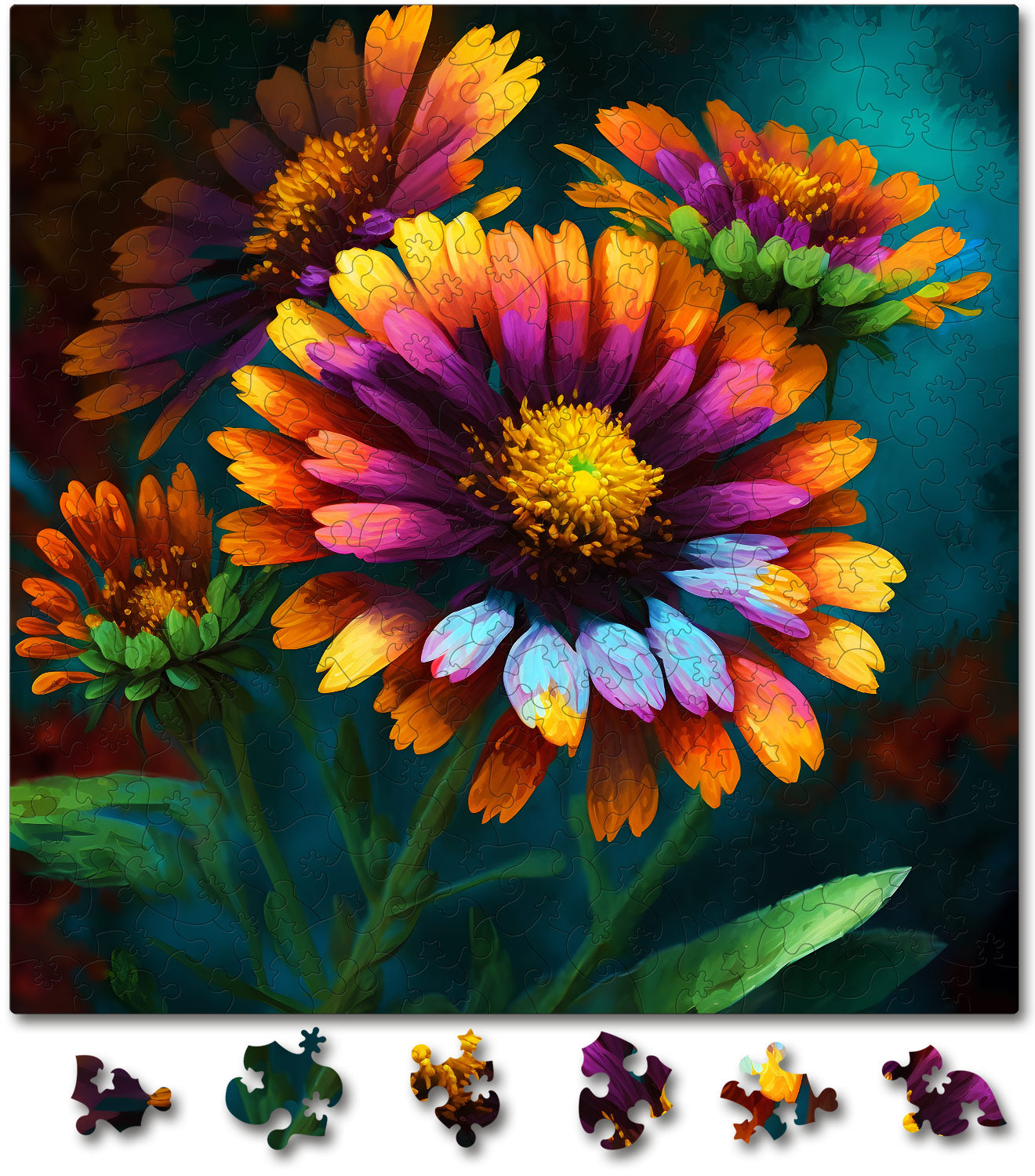Puzzle cu Flori - Great Blanket Flower - 200 piese - 30 x 30 cm