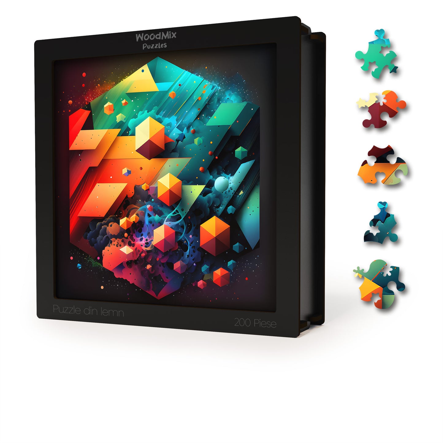 Puzzle Abstract - Hexagon Party - 200 piese - 30 x 30 cm
