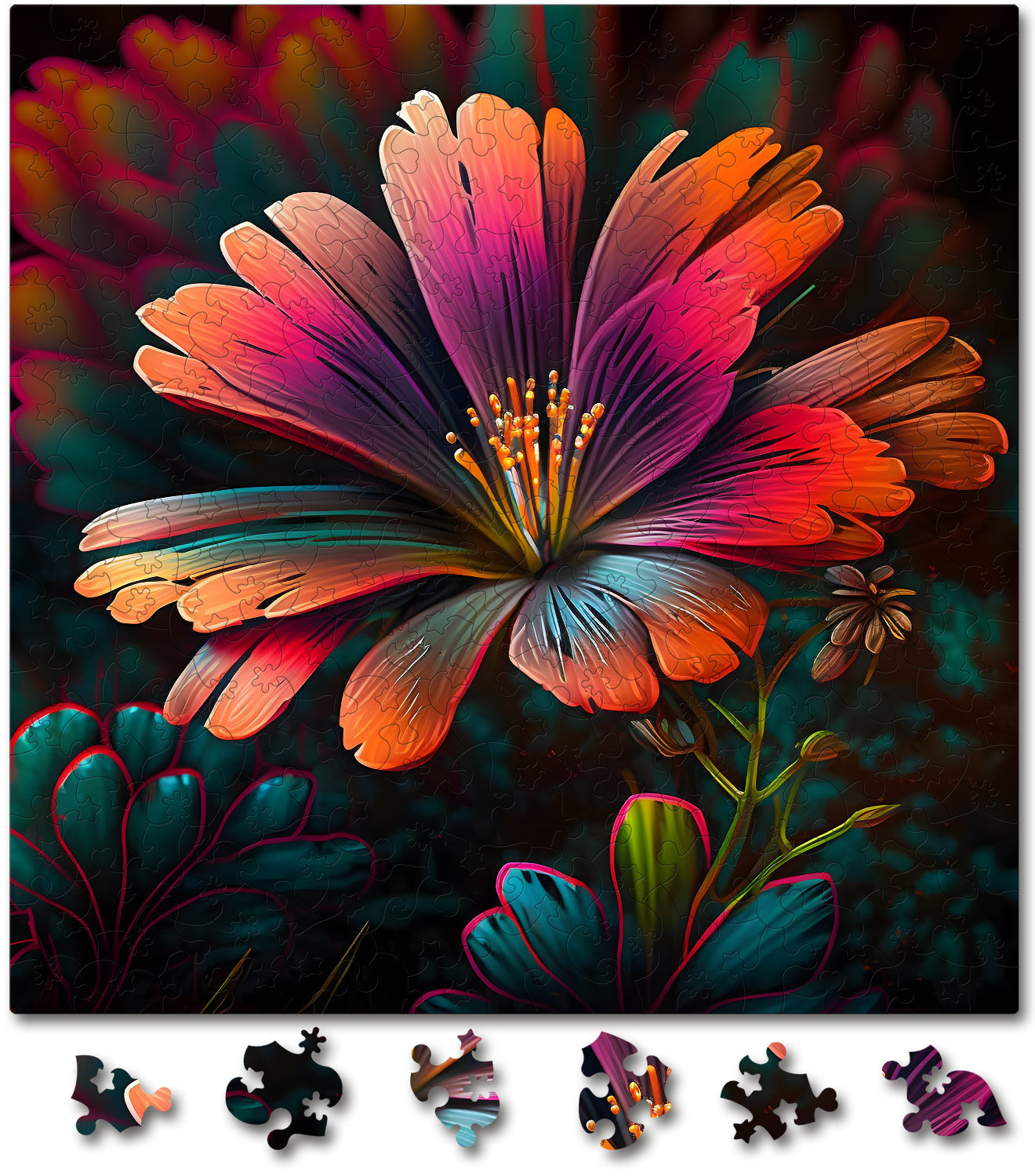 Puzzle cu Flori - Lewisia - 200 piese - 30 x 30 cm