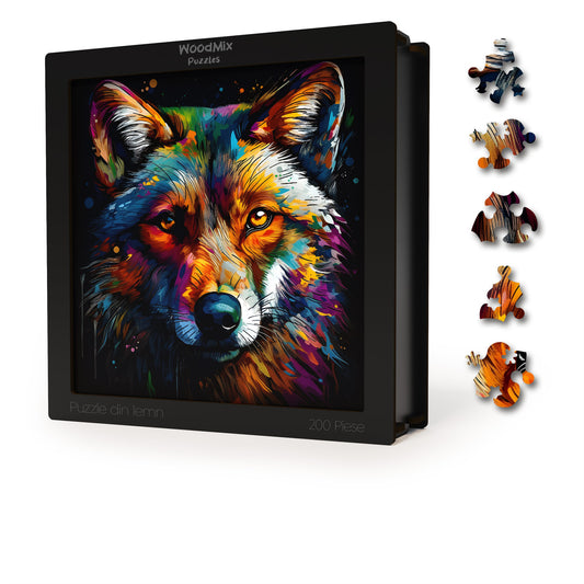 Puzzle cu Animale - Lup 3 - 200 piese - 30 x 30 cm