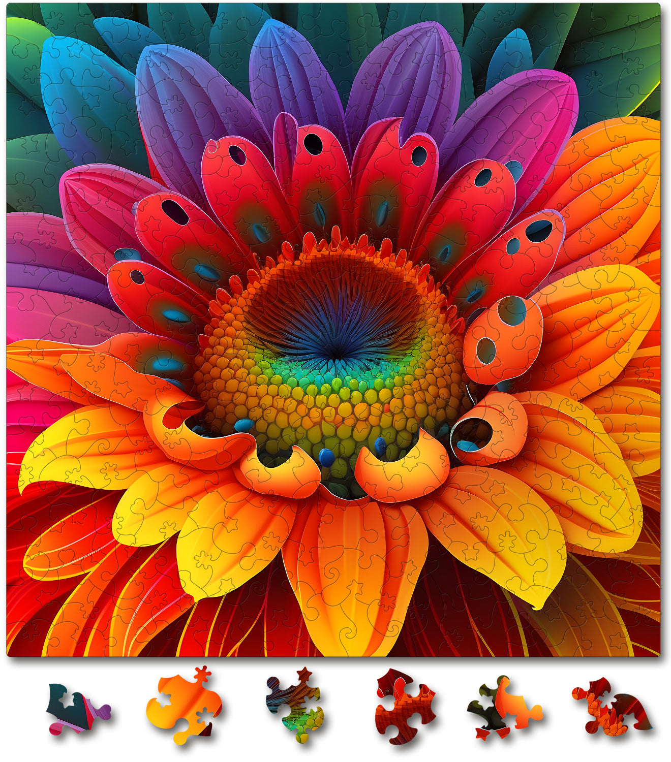 Puzzle cu Flori - Mexican Sunflower - 200 piese - 30 x 30 cm