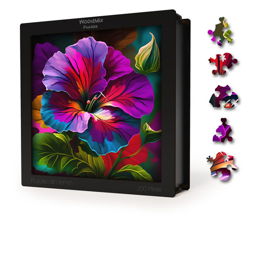 Puzzle cu Flori - Petunia - 200 piese - 30 x 30 cm