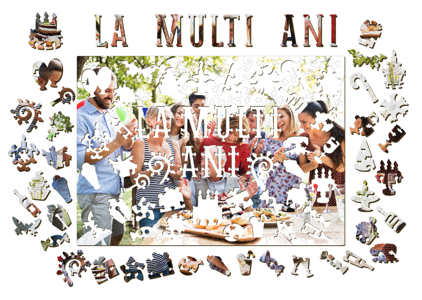 Puzzle Personalizat "La Multi Ani"